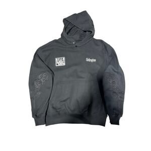 CIVIL REGIME Joker Graphic Hoodie Large Black Purple Green Pullover